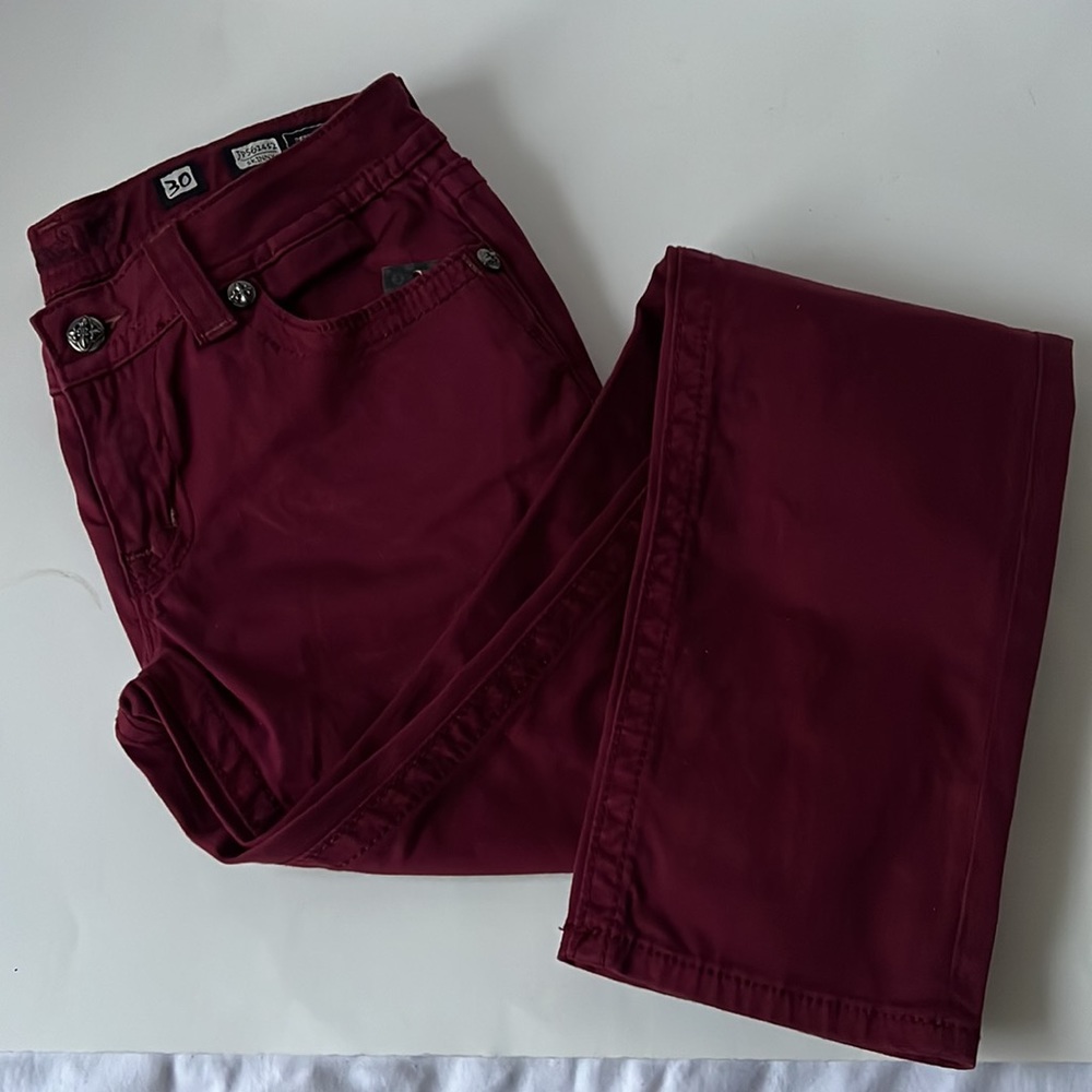Miss Me Jeans Skinny Red Pants New Size 30